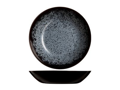 Slate Diep Bord Zwart D20cm 