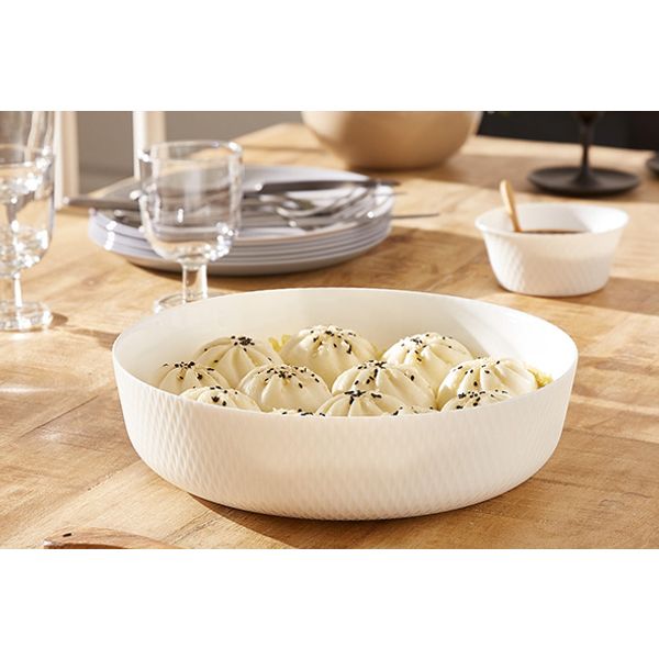 Smart Cuisine Wavy Ovenschotel Wit D26cm Rond 