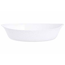 Smart Cuisine Wavy Ovenschotel 32x20cm Wit  Ovaal 