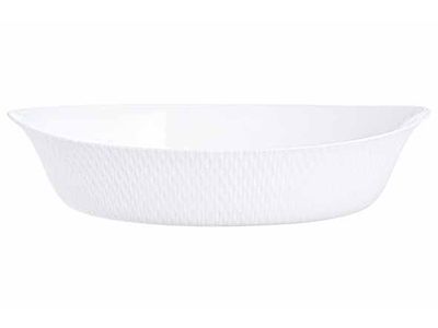 Smart Cuisine Wavy Plat A Four 32x20cm Blanc Ovale