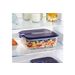 Luminarc Easy Box Doos 2,5l Vierkant Blauw Deksel