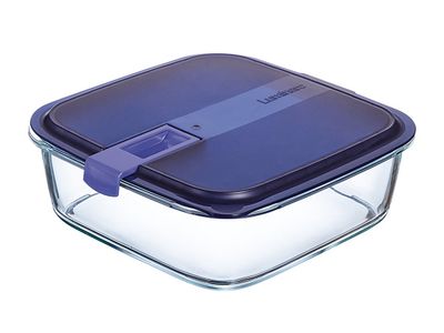 Easy Box Doos 2,5l Vierkant Blauw Deksel