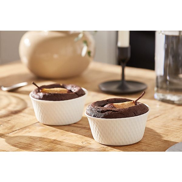 Smart Cuisine Wavy Ramekin Wit  D11cm 28cl 