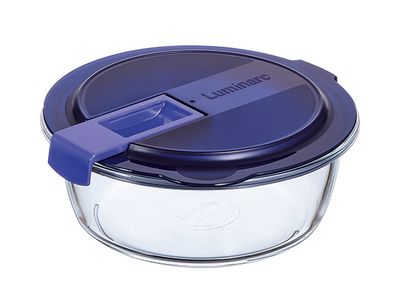Easy Box Doos 92cl D14,8cm Rond Blauw Deksel