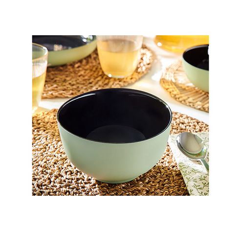 Vicky Bowl Zwart-groen D14,5xh7,9cm   Luminarc