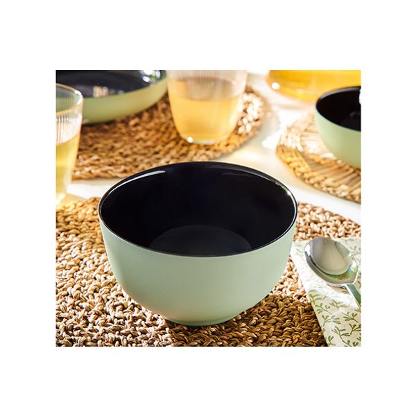 Luminarc Vicky Bowl Zwart-groen D14,5xh7,9cm 