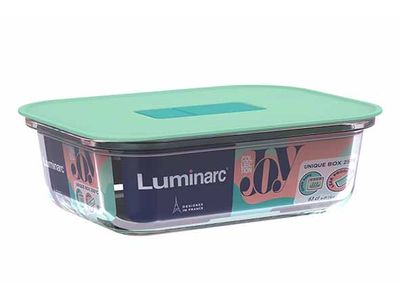 Unique Bewaardoos 63cl Rechthoekig 17,8x13,3xh5,5cm - Groen Deksel