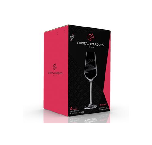 Intense Champagneglas Set 4   Cristal d'Arques