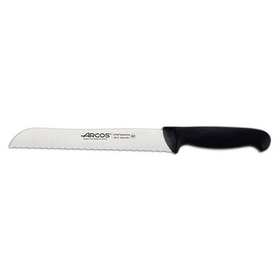 2900 Serie Zwart Broodmes 20cm Serrated 