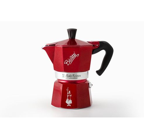 SET MOKA 3T ROOD - 3 TASSEN  Bialetti