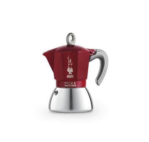 Moka Induction Cafetiere Rouge 2t   Bialetti