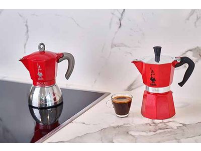 Moka Induction Koffiemaker Rood 6t 