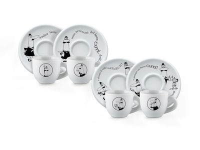 Moka Carosello Beker Set4 Ass  80ml 