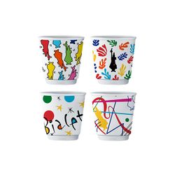 Arte Beker Set4 80ml Assorti  