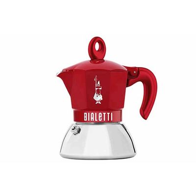 Moka Induction Exclusive Koffiemaker 2t Rood 