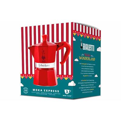 Winter Wonderland Moka Express 3t Rood   Bialetti