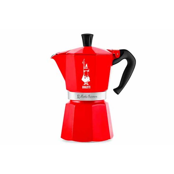 Bialetti Schiaccianoci Moka Express 6t Rood 