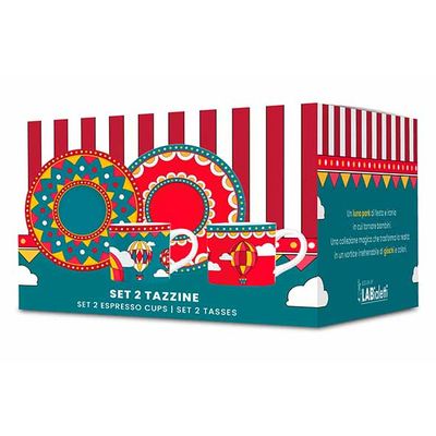 Winter Wonderland Set 2x Koffietas + Ondertassen  Bialetti