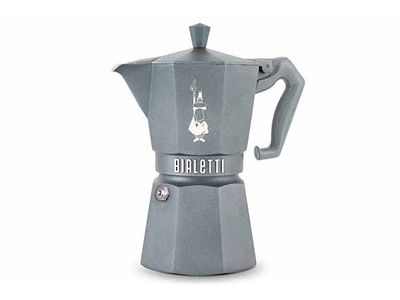 Moka Exclusive Induction Koffiemaker 6t Silver Grey