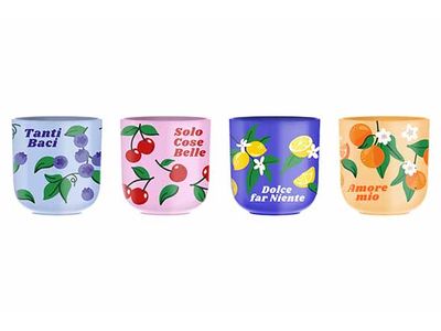 Mercato Della Frutta Tas Set4 - 4 Verschillende Decors