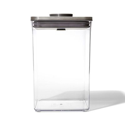 RVS POP container Steel Groot Vierkant Medium 4,2L  Oxo