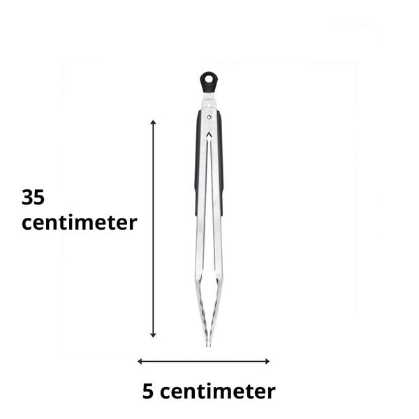 Oxo serveertang met slot 30cm