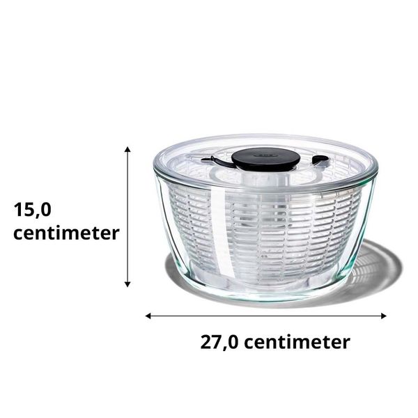 Oxo Slacentrifuge met Glazen Schaal 5,9L