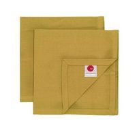 SET 2 SERVIETTES UNI 45X45 BRONZE 