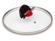 Glazen deksel met stoomventiel 18cm