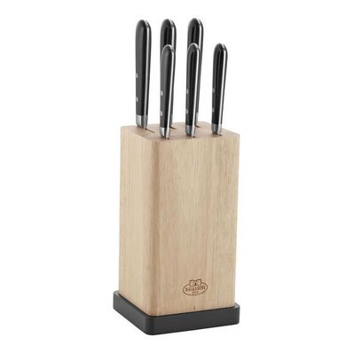 Avola Bloc de couteaux 7 pcs - noir 