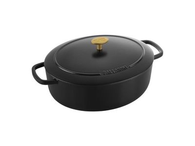 Bellamonte Ovale cocotte 29 cm - zwart