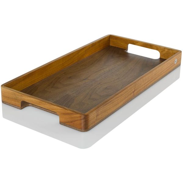 Ad Hoc Serve Houten Dienblad in Acacia en Notelaar 31x60xH5cm