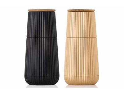 Scape Set Moulin Poivre-sel Noir-dore D5,8xh12,3cm