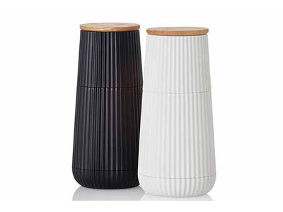 Scape Set Moulin Poivre-sel Blanc-noir D5,8xh12,3cm