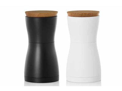 Twin Set Moulin Poivre-sel Blanc-noir D6,2xh13,3cm
