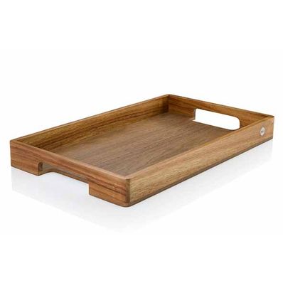 Serve Plateau Rectangulaire 50x30xh5cm Acacia-noyer 