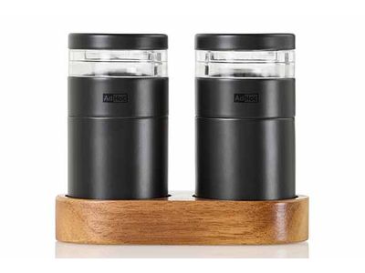Molto Set Moulin Poivre-sel Noir D4,5xh8,6cm - Incl. Support