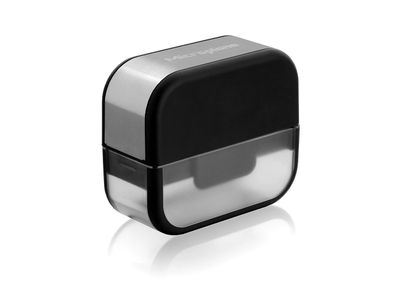 Knoflookrasp zwart/rvs