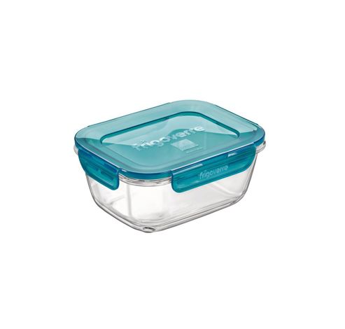 Frigoverre Evolution Blauw Dek 18x14x8cm Vierkant  Bormioli Rocco