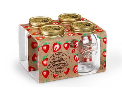 Quattro Stagioni Inmaakbokaal 50cl Set4 