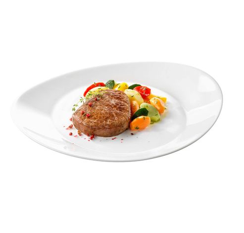 Grangusto Assiette Steak Blanc 31x26   Bormioli Rocco