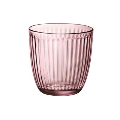 Line Waterglas 29cl Roze Set 6   Bormioli Rocco