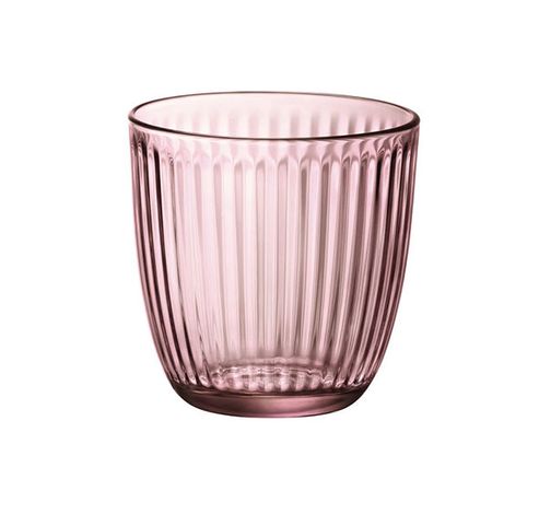 Line Waterglas 29cl Roze Set 6   Bormioli Rocco