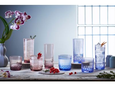 America '20s Lilac Rose Tumbler Set 6 