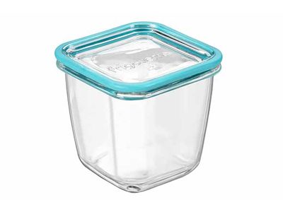 Frigoverre Future Blauw Deksel 75cl 12x12xh11,5cm Vierkant Hoog