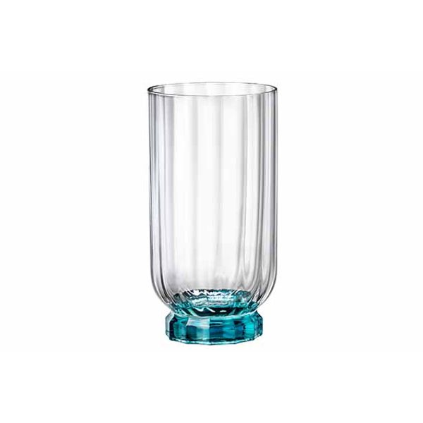 Florian Glas Fh Lichtblauw 43cl Set 4  