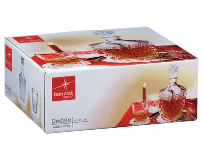 Dedalo Whiskyset 7-delig 1 Decanter 75cl + 6 Tumblers
