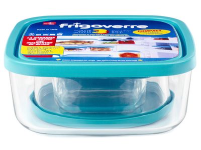 Frigoverre Voorraaddoos 3dlg M.deksel Tr -blauw