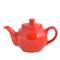 2-kops theepot glanzend rood 450ml 