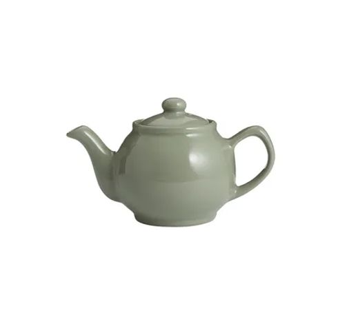 2-Kops theepot glanzend saliegroen 450ml  Price & Kensington